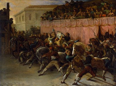 Cavalli da corsa senza cavaliere a Roma da Theodore Gericault